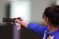 Shooting - Manu Bhaker in action
